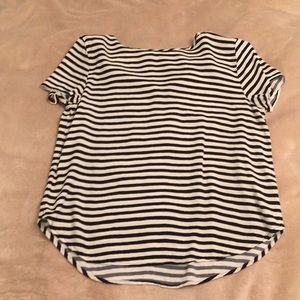 H&M black stripped top
